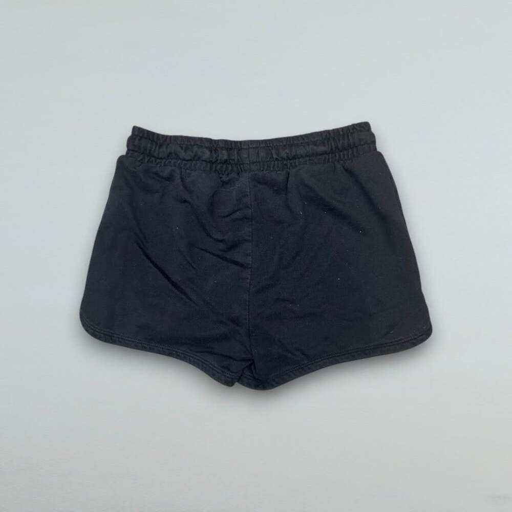 Girls Black Pull On Sweat Shorts Drawstring Casual Athletic Size L 10/12 - Picture 4 of 4